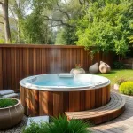 Jacuzzi ogrodowe drewniane całoroczne