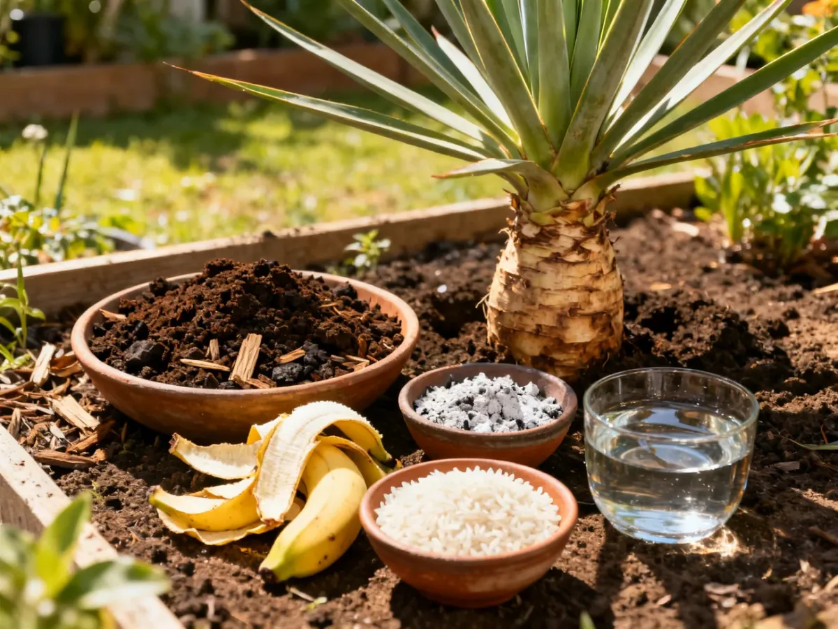 Naturalne składniki nawozów do juki ogrodowej
